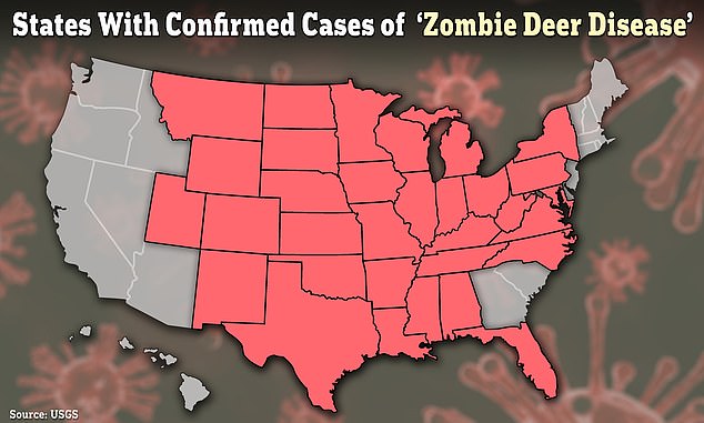 At least 33 states in the United States and parts of Canada have seen reports of a virus called 