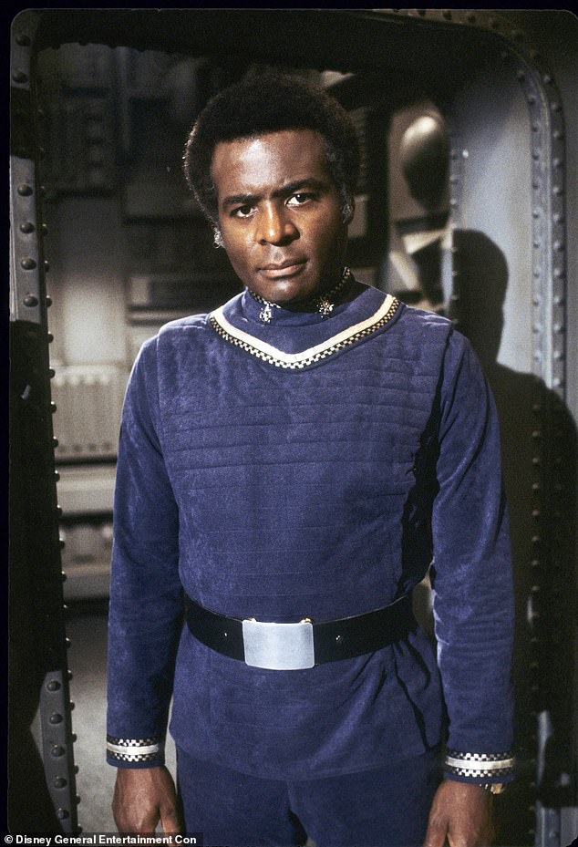 Iconic Battlestar Galactica and McCloud actor Terry Carter has died aged 95 (pictured in 1978 as Colonel Tigh)