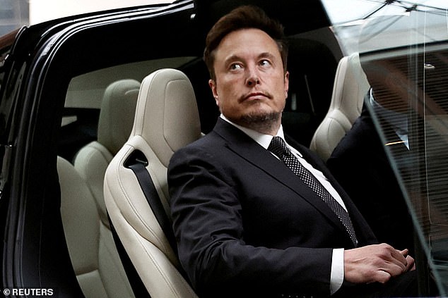 Moving forward: Tesla boss Elon Musk (pictured) has struck a boating deal with Chinese tech company Baidu