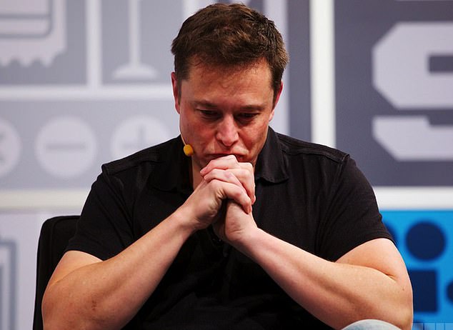 £45bn pay deal: But Tesla boss Elon Musk (pictured) plans to cut 10% of the electric car maker's workforce worldwide