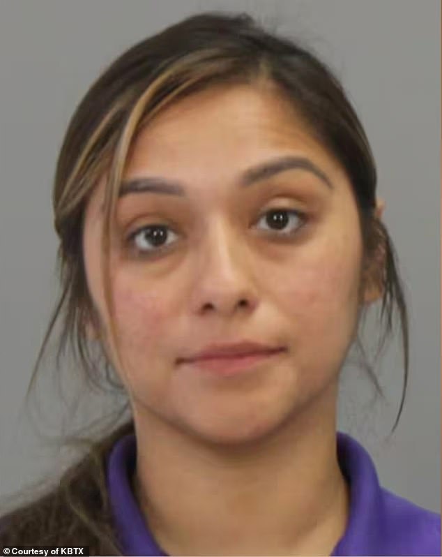 Stephanie Arevalo, 34, was arrested by the Bryan Police Department after she allegedly shot her husband in the leg after catching him red-handed cheating on her with an unidentified woman.