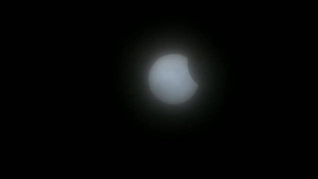 A partial eclipse has begun in Mazatlán, Mexico