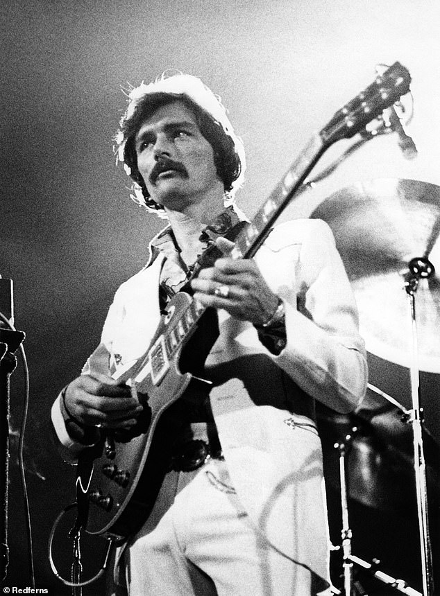 Betts, who wrote many of the band's most recognizable songs as Ramblin' Man, was with the band from its formation in 1969, through two breakups until he left the band in 2000; He is seen performing in the mid-1970s