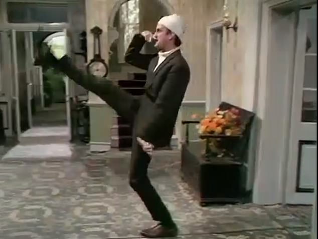 The German ambassador to the United Kingdom last night gave his support to the controversial Fawlty Towers scene in which the hotelier played by John Cleese bothers a German family with constant references to the Nazis.
