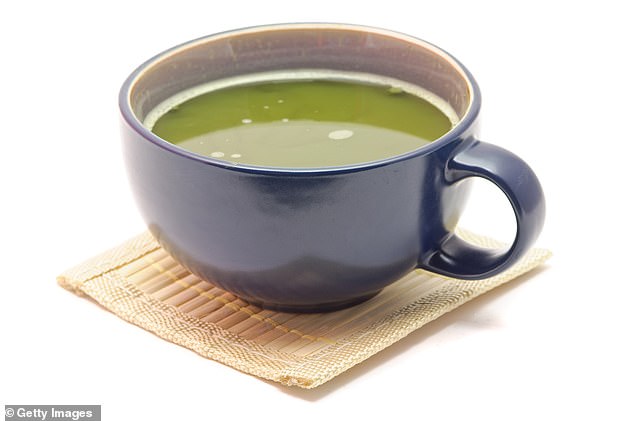 Green tea is traditional in the Japanese diet.