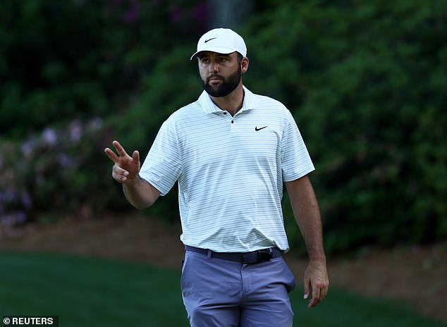 Scottie Scheffler has a one-stroke lead heading into Sunday after a day of chaos at The Masters