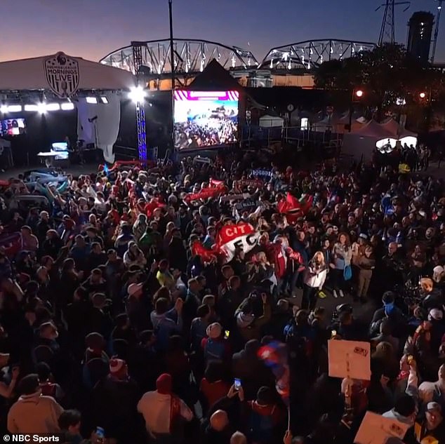 Premier League fans took over Broadway in Nashville before the sun came up Saturday morning.