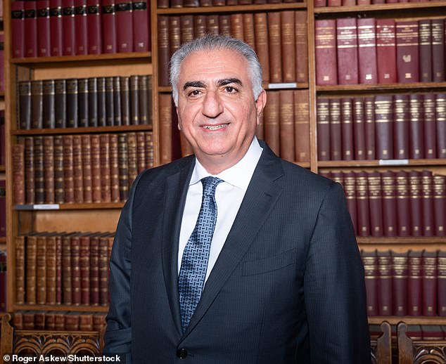 Reza Pahlavi, the crown prince of Iran, photographed at The Oxford Union in 2023