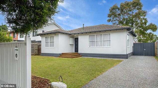 Saving for a house deposit now takes more than 15 years, even if someone saves about $400 a month (pictured, a house in Frankston North in Melbourne)