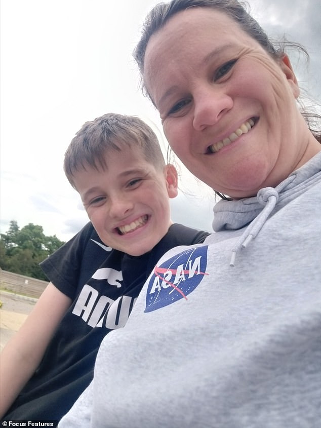 Emma, ​​from Derby, was anxious for her son Ben (both pictured) to go on a school trip to Italy earlier this month due to his severe peanut allergy.