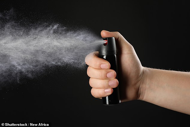 Pepper spray, also known as capsicum spray, causes burning, pain, and tears when it comes into contact with a person's eyes.