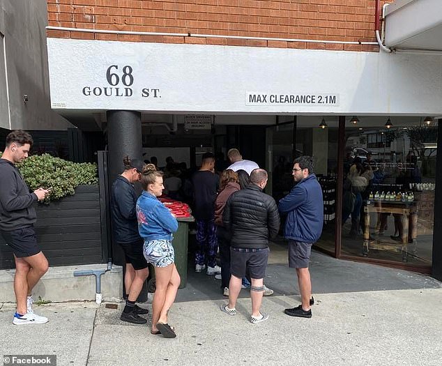 Australia would struggle to house more than 74,000 new foreign migrants as building approvals fail to keep pace with rapid population growth (pictured, a Bondi rental queue)