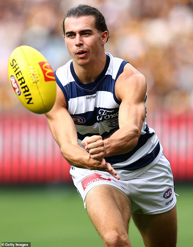 Geelong's rising star Oisin Mullin is unavailable for selection this weekend - and he couldn't be happier about it.