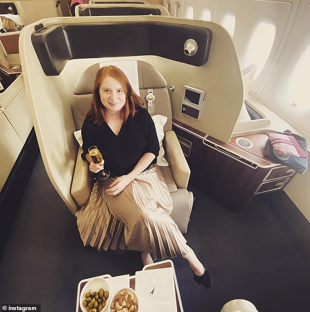 Frequent flyer expert and blogger Adele Eliseo (pictured), also known as The Champagne Mile, said millions of Qantas points go unclaimed because many don't realize they can link their accounts.