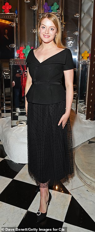 Flora wears another stunning Self Portrait dress at Claridge's 2023 Christmas Tree Party
