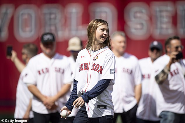 Brianna, the daughter of late Red Sox legend Tim Wakefield, threw out the first pitch Tuesday