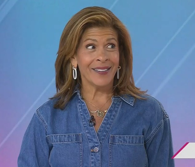 Jenna's co-host Hoda Kotb couldn't resist letting her know she had something black between her teeth.