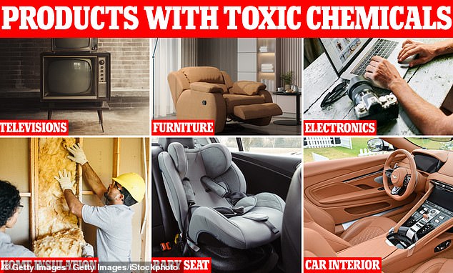 Toxic chemicals used in laptops baby seats and smartphones can