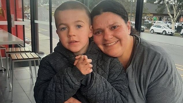 The boy's mother, Amy Galea, died four days earlier due to stage four cancer, according to family friend April Damschke (Harley and her mother Amy appear together).