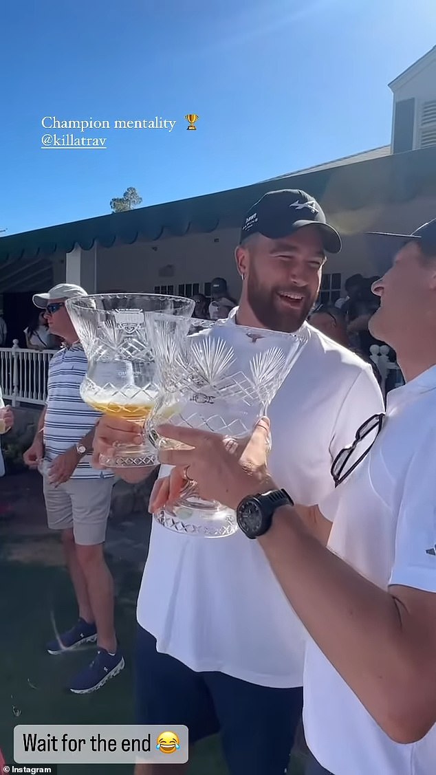 Travis Kelce Spotted Drinking a Beer at Patrick Mahomes Charity Event with Another Man