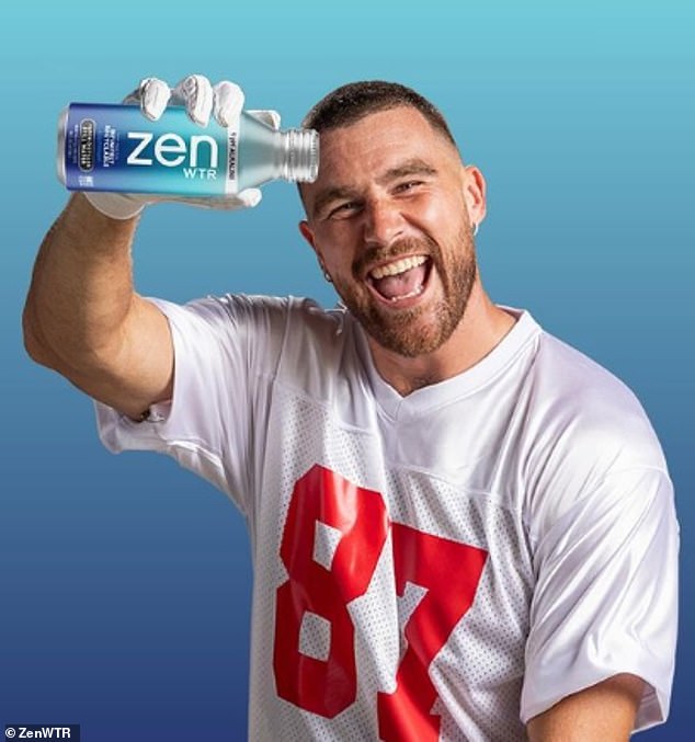 The next commercial is from ZenWTR, who Kelce has endorsed since 2022