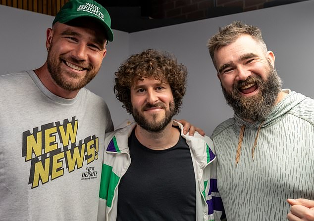 Lil Dicky will appear on 'New Heights' this week as a special guest of Jason and Travis Kelce