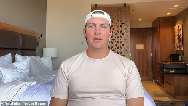 Trevor Bauer recorded a YouTube clip about his reaction to Darcy Adanna Esemonu's accusation