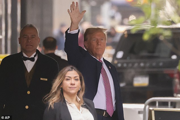Donald Trump leaves Trump Tower and heads to court for the fourth day of his historic hush money trial