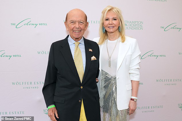 Former Secretary of Commerce Wilbur Ross and his wife Hilary Ross in 2023.