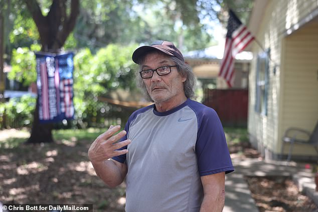 Neighbor Bob Warren, 62, revealed that Azzarello told his friends of his intention to be a 'martyr' just days before committing his fatal act of protest.