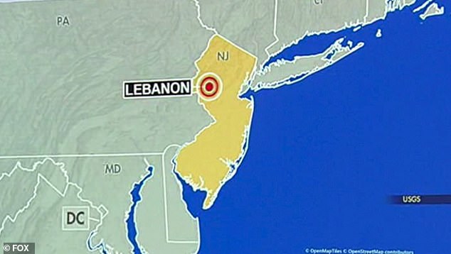 The agency reported an earthquake with a preliminary magnitude of 4.7, centered near Lebanon, New Jersey.