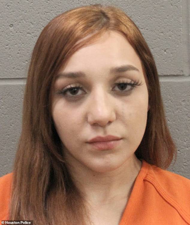 Angelina Belinda Calderón (pictured), 21, was arrested Friday for the October deaths of her six-week-old twin daughters.
