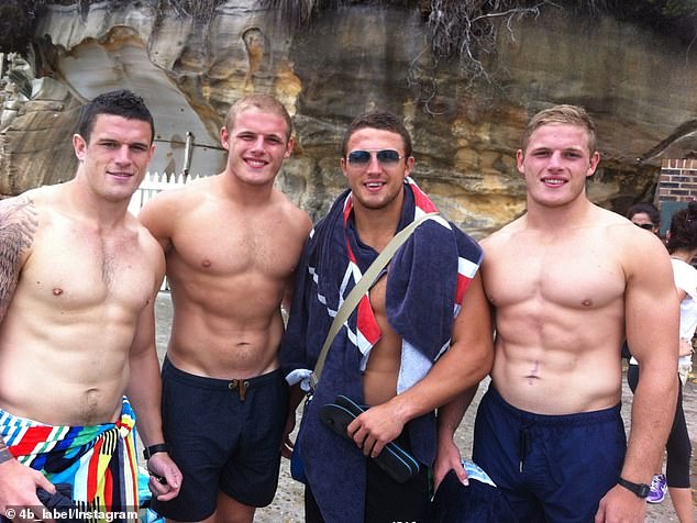 Pictured, left to right: the Burgess brothers, Luke, Tom, Sam and George.