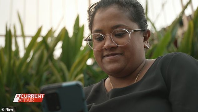 Sydney mother Swastika Chandra (pictured) has been banned from Uber's ride-sharing service because her name, while common in some countries, is considered offensive in Australia and most other places.