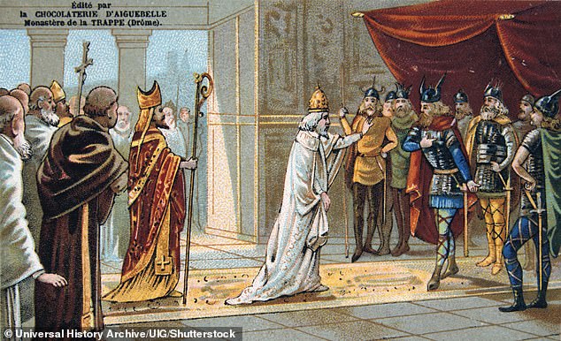 Charlemagne, king of the Franks from 768 AD until his death in 814, was emperor of the great Carolingian Empire.
