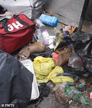 The house where the migrants were found was covered in garbage