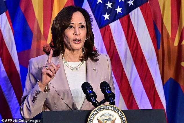 Vice President Harris spoke in Tucson, Arizona, on Friday after the state Supreme Court upheld an 1864 abortion ban. She criticized the former president, saying 