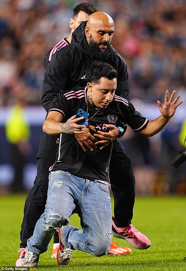 Lionel Messi's bodyguard attacked a fan during Inter Miami's victory over Sporting Kansas City