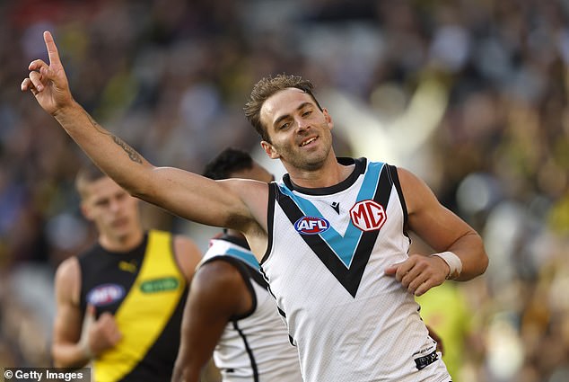 Suspended Port Adelaide player Jeremy Finlayson says he's angry at suspension