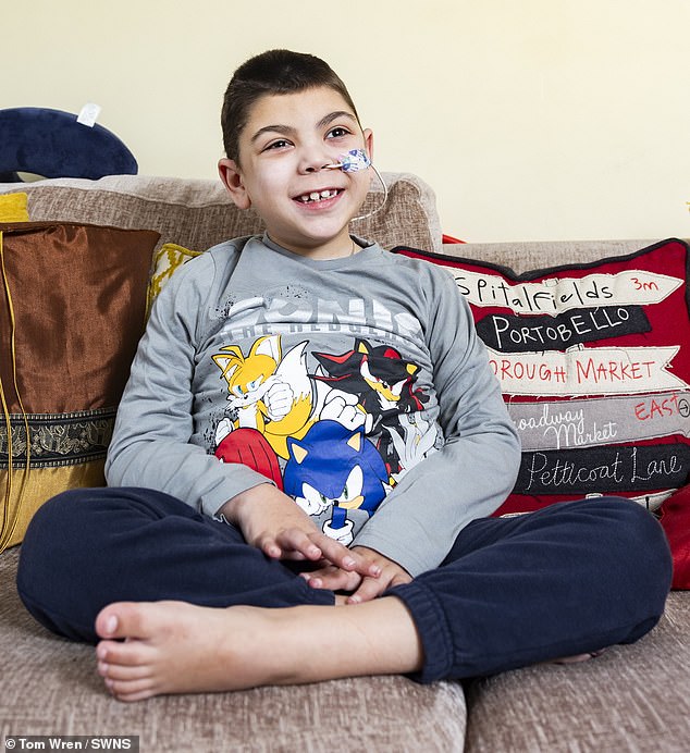 Doctors told nine-year-old William Howard (pictured) that his initial symptom, a tic in his right leg, could be due to stress from playing Minecraft.