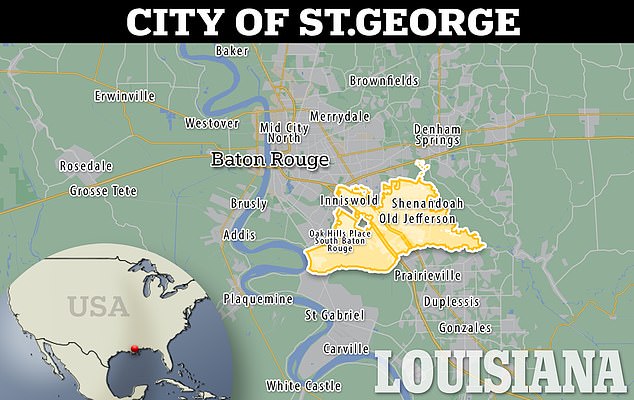 St George will have 86,000 residents in a 60-square-mile area in southeastern East Baton Rouge Parish.