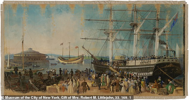 Samuel Bell Waugh's monumental painting, The Bay and Harbor of New York, offers a rare depiction of early immigration.