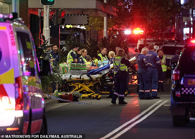 Paramedics were called to Westfield Bondi Junction last Saturday to treat injured victims.