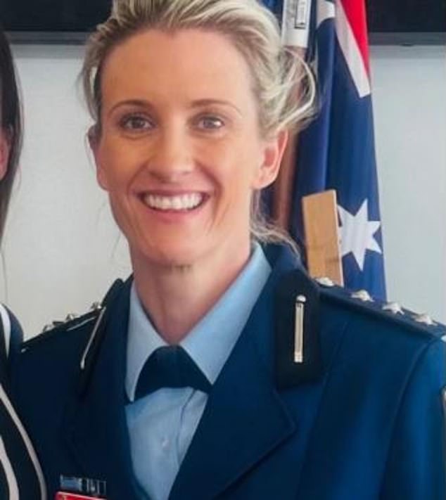Inspector Amy Scott (pictured) shot Joel Cauchi dead at Westfield shopping center in Sydney's east last Saturday after he killed six people and injured many more, including a baby.