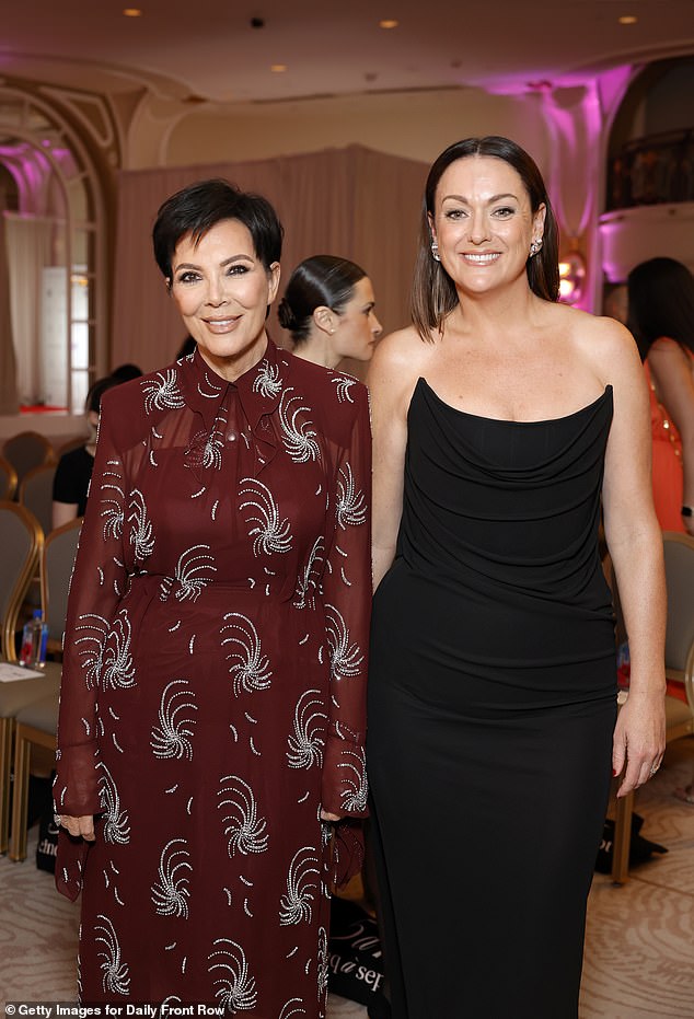 Celeste Barber, 41, (right), sparked concern among her fans on Sunday after sharing a photo of herself posing with Kris Jenner, 68, (left) after hosting the Daily Front Row Fashion Awards in Los Angeles.