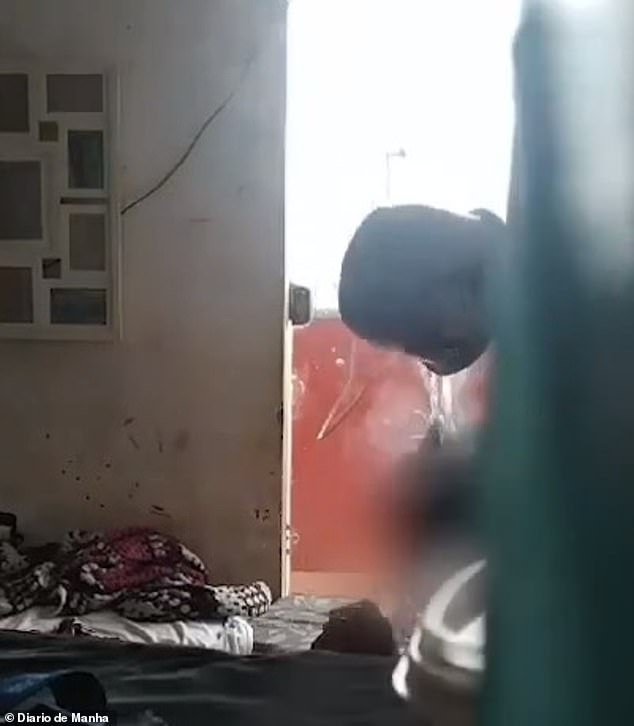 Police in Brasilia, Brazil, are searching for a 42-year-old woman who was seen on video pouring boiling water on her 14-year-old niece in their home on Thursday.  The girl suffered burns to 13 percent of her chest and back.