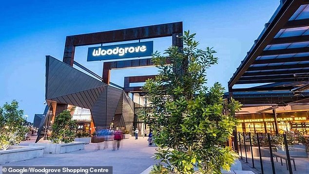 A bloody fight broke out between a group of men, some wielding machetes, at the Woodgrove shopping center in Melton, in Melbourne's northwest, on Monday.
