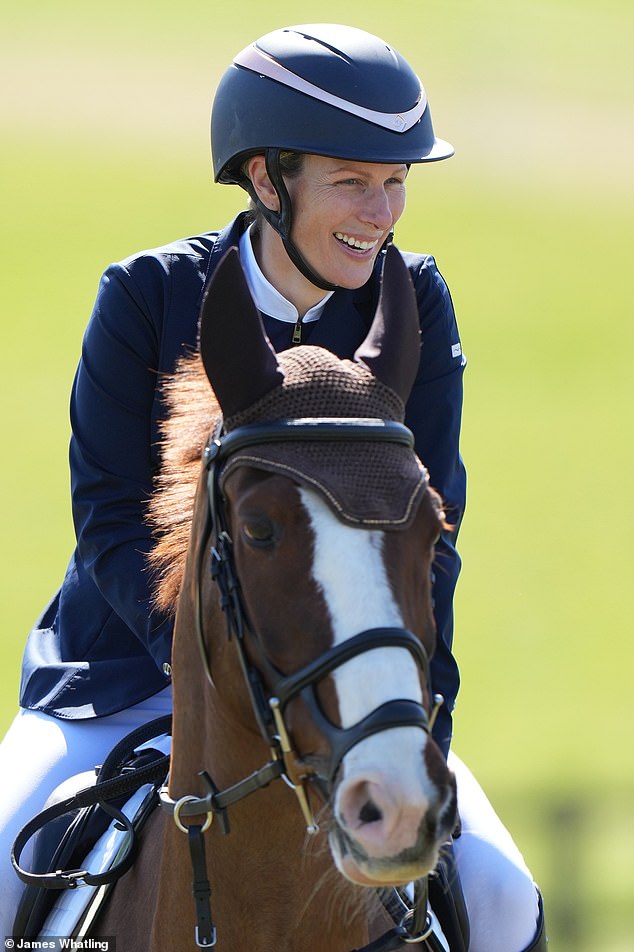 She started her weekend attending The Burnham Market International Horse Trials on Friday, and Zara Tindall was back riding today as she attended day three of the event in Norfolk.