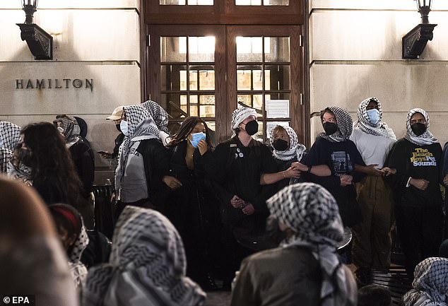 The request came hours after activists stormed Hamilton Hall and forced the university to close its campus.