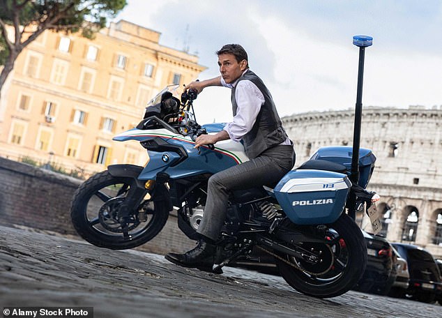 It comes after Tom was seen fighting off a riot in London's Trafalgar Square on Sunday while filming Mission Impossible: 8 sequel.